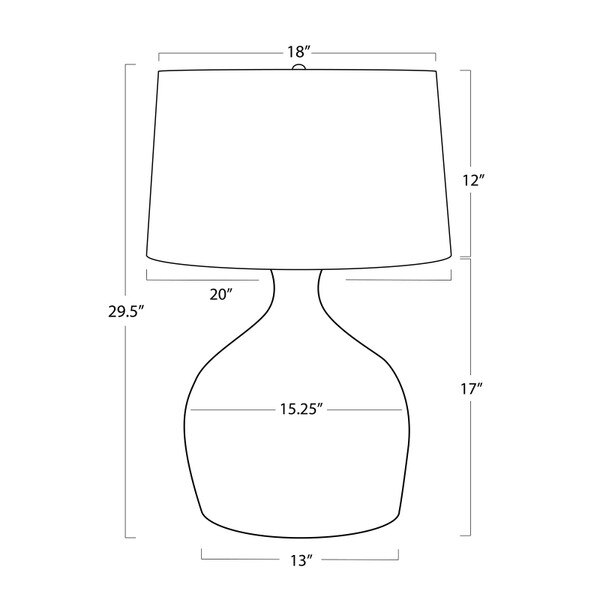 Campagna Table Lamp Line Drawing